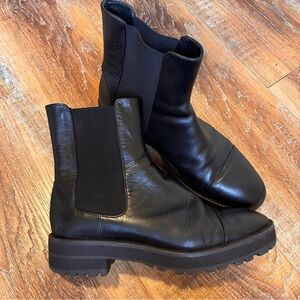 Stuart Weitzman Black Chelsea Boot